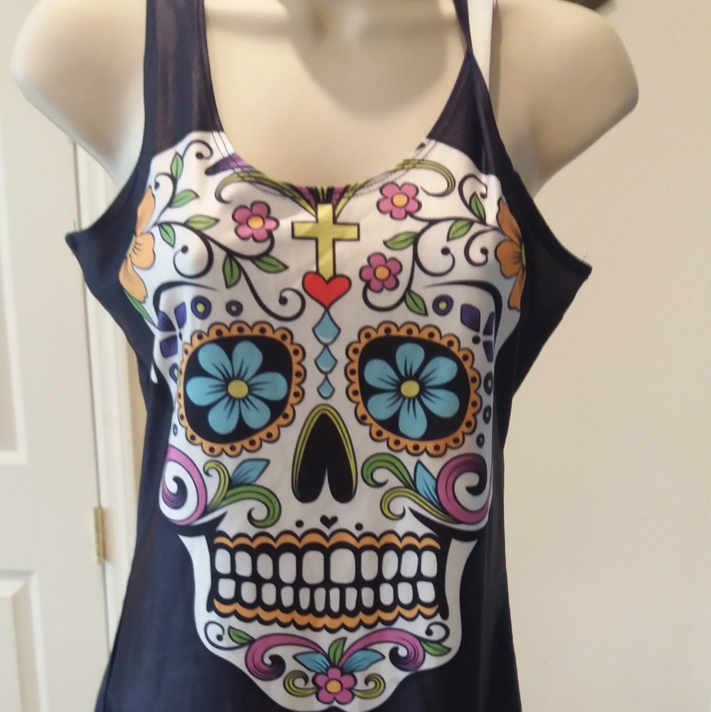 Sugar skull tank top.